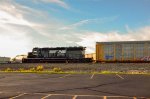 NS SD40-2 Locomotive in the yard